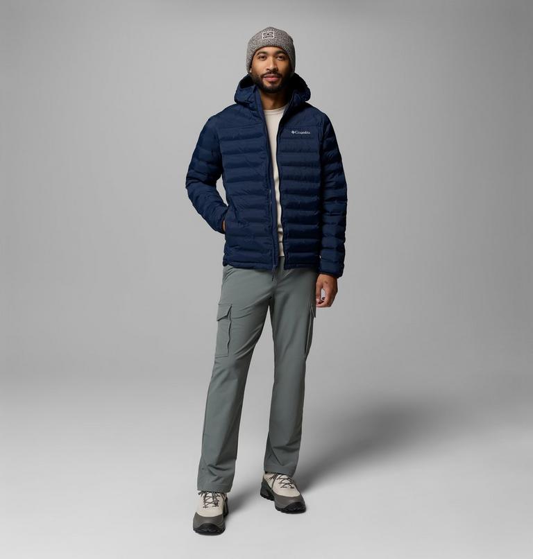 Men's Terwilliger Trail Hooded Insulated Jacket, Color: Collegiate Navy, image 2