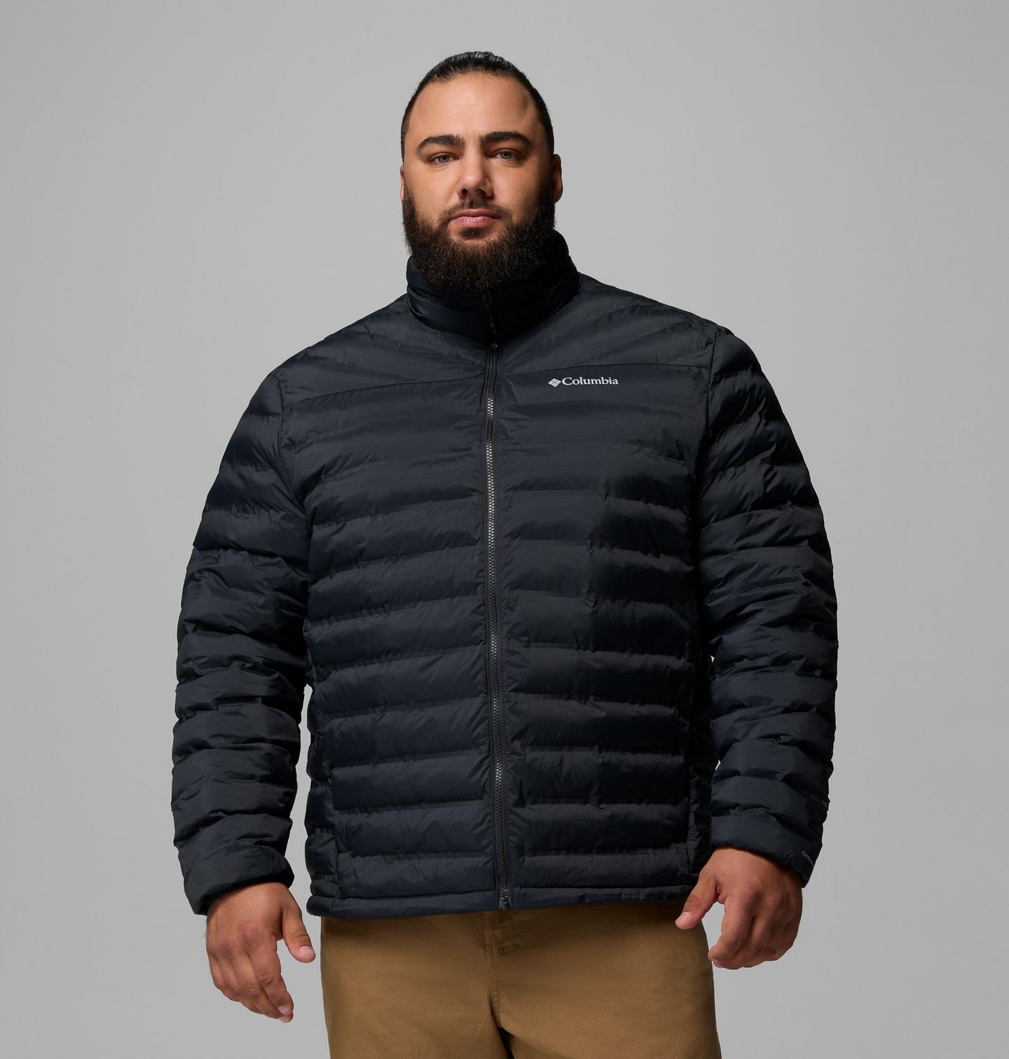 Мужская куртка Columbia Terwilliger Trail Heat Seal Jacket - Big, цвет: Чёрный — фото 1