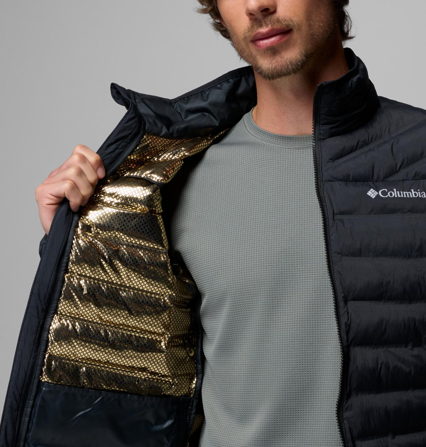 Мужская куртка Columbia Terwilliger Trail Heat Seal Jacket - Tall, цвет: Чёрный — фото 4