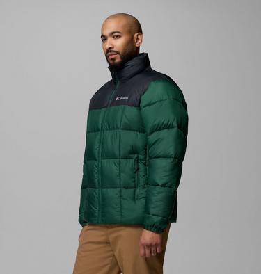 Men's Puffect IV Puffer Jacket, Color: Rain Forest, Black, image 12