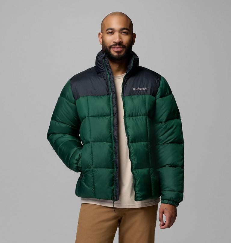 Men's Puffect IV Puffer Jacket, Color: Rain Forest, Black, image 5