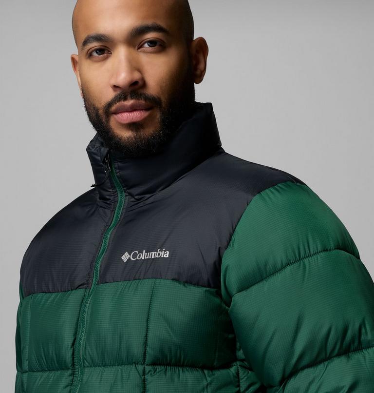 Men's Puffect IV Puffer Jacket, Color: Rain Forest, Black, image 6