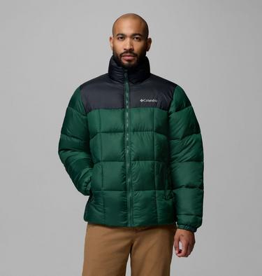 Men's Puffect IV Puffer Jacket, Color: Rain Forest, Black, image 9