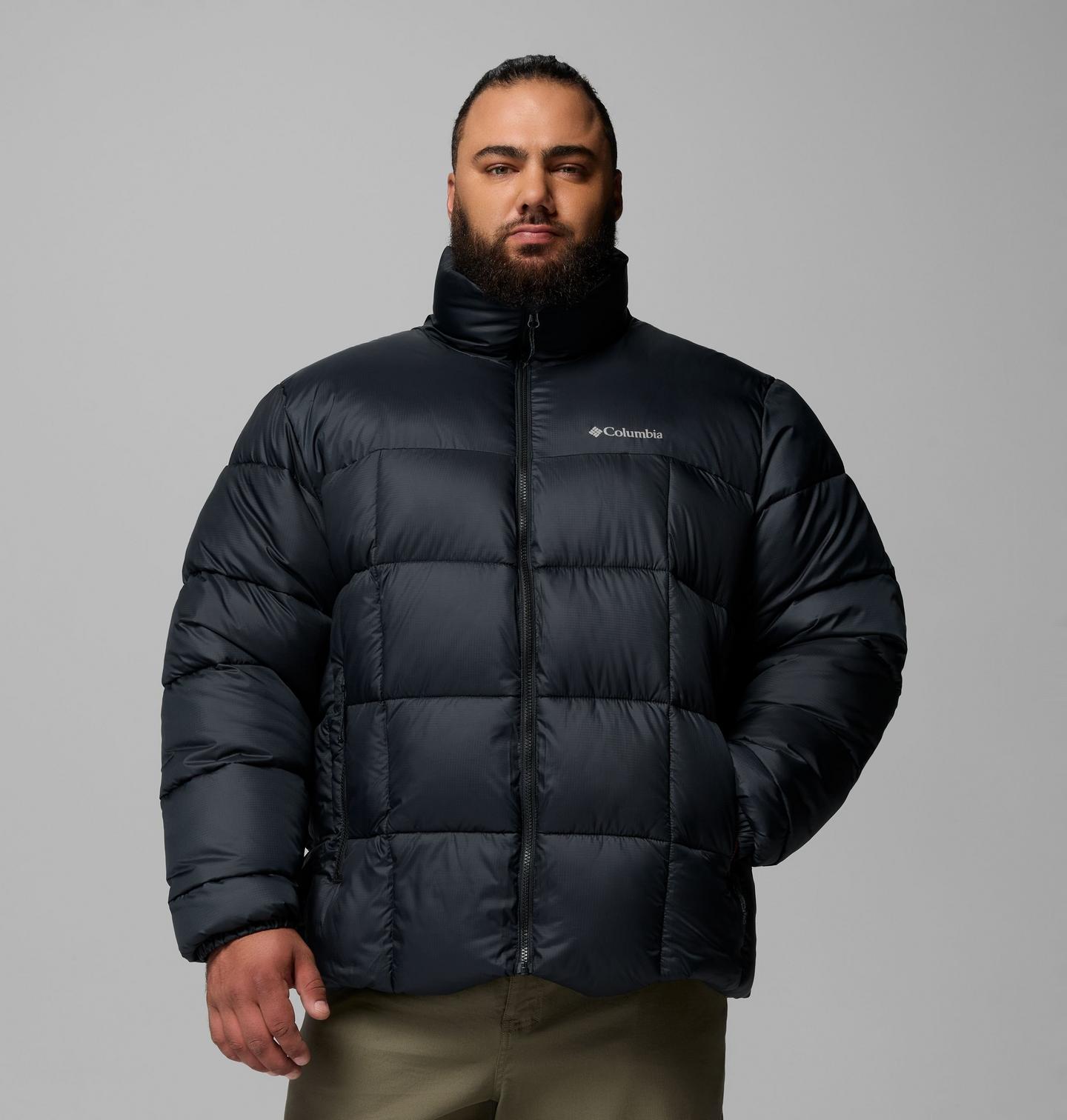 Мужская куртка Columbia Puffect IV Jacket - Big, цвет: Чёрный — фото 1