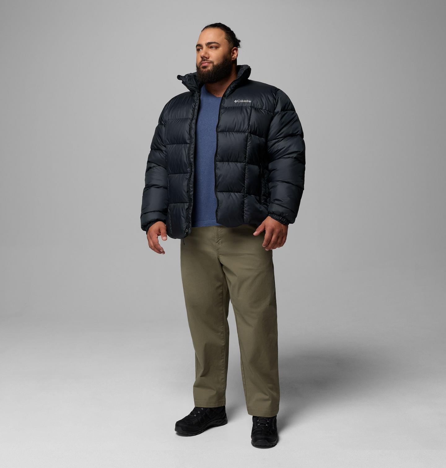 Мужская куртка Columbia Puffect IV Jacket - Big, цвет: Чёрный — фото 2