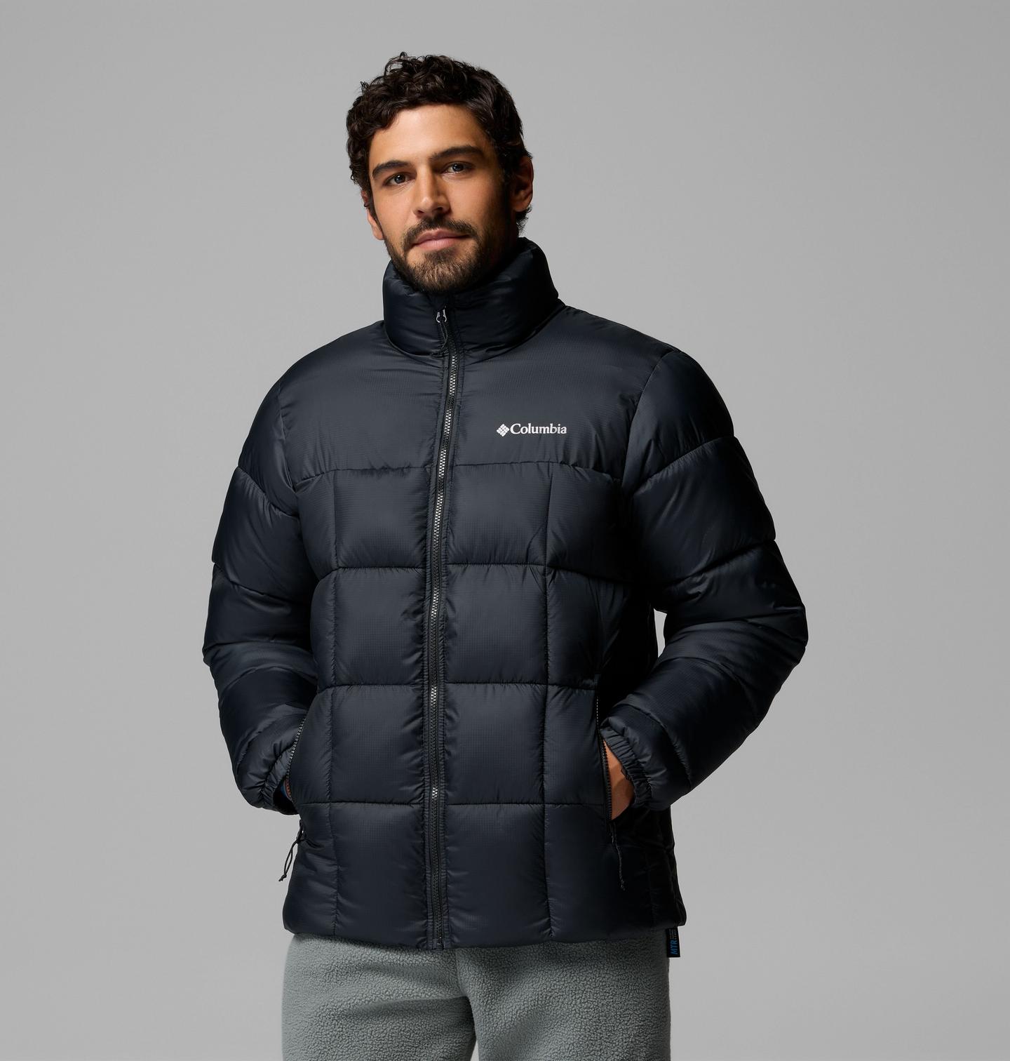 Мужская куртка Columbia Puffect IV Jacket - Tall, цвет: Чёрный — фото 1