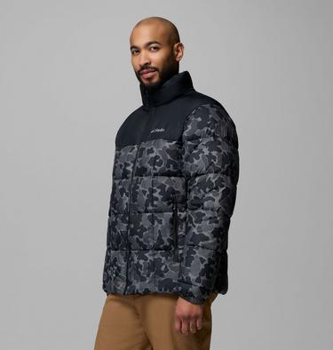 Men's Puffect IV Printed Puffer Jacket, Color: Black Puzzle Camo, Black, image 8