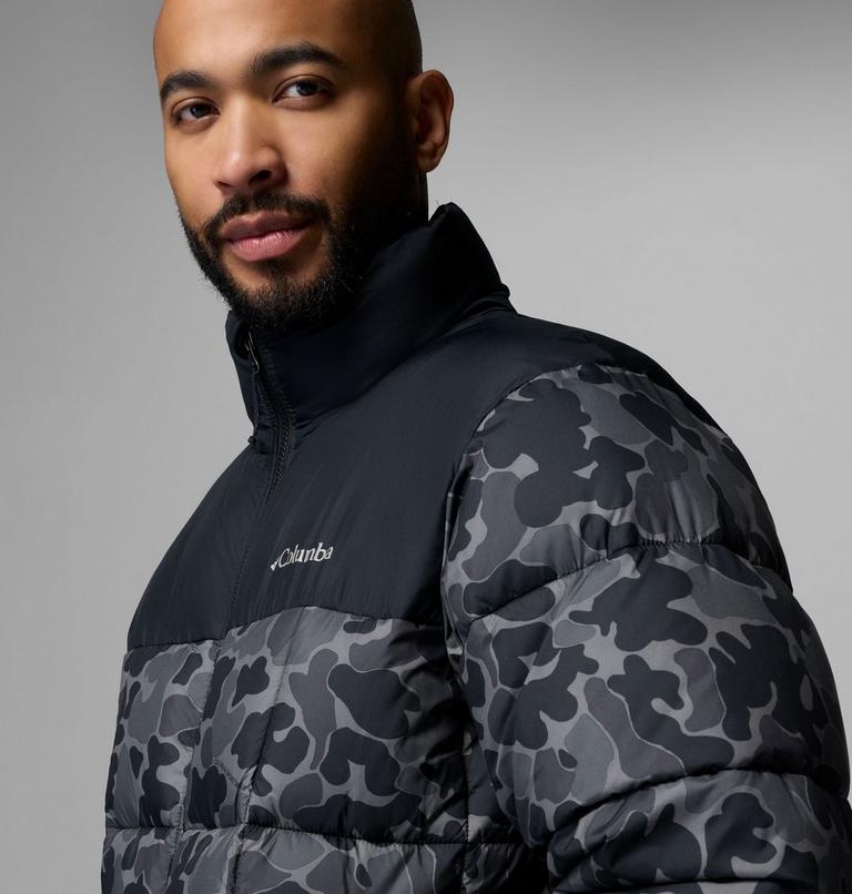 Men's Puffect IV Printed Puffer Jacket, Color: Black Puzzle Camo, Black, image 6