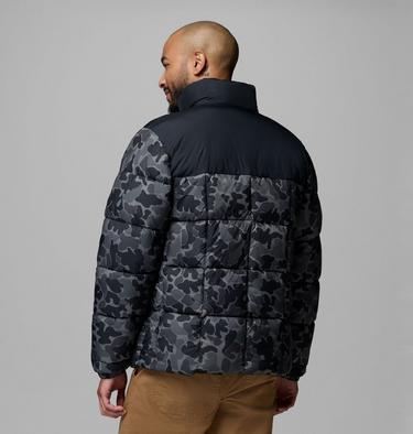 Men's Puffect IV Printed Puffer Jacket, Color: Black Puzzle Camo, Black, image 7