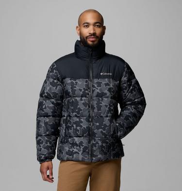 Men's Puffect IV Printed Puffer Jacket, Color: Black Puzzle Camo, Black, image 5