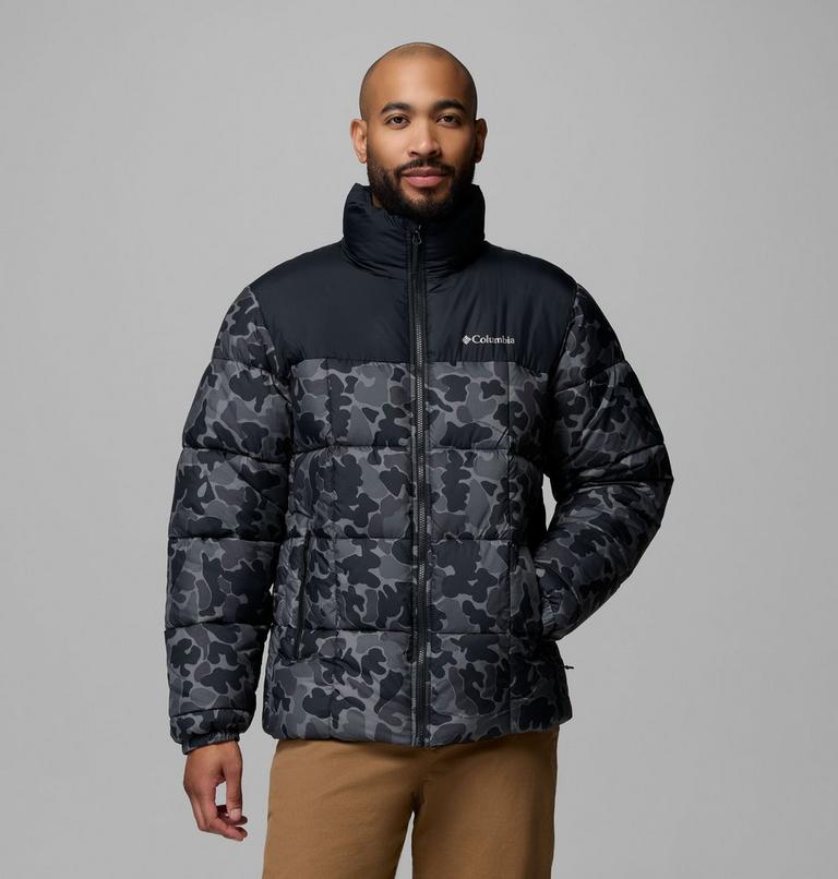 Men's Puffect IV Printed Puffer Jacket, Color: Black Puzzle Camo, Black, image 1