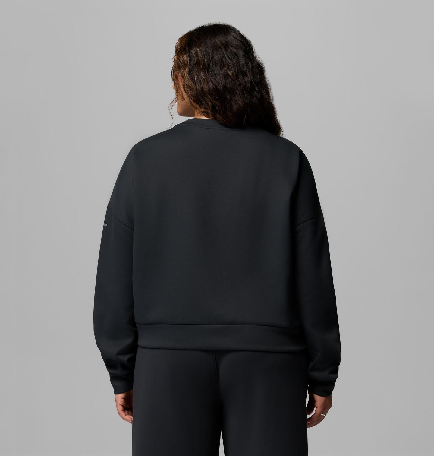Женский свитшот Columbia Amazesweats Heavyweight Sweatshirt - Plus Size, цвет: Чёрный — фото 3
