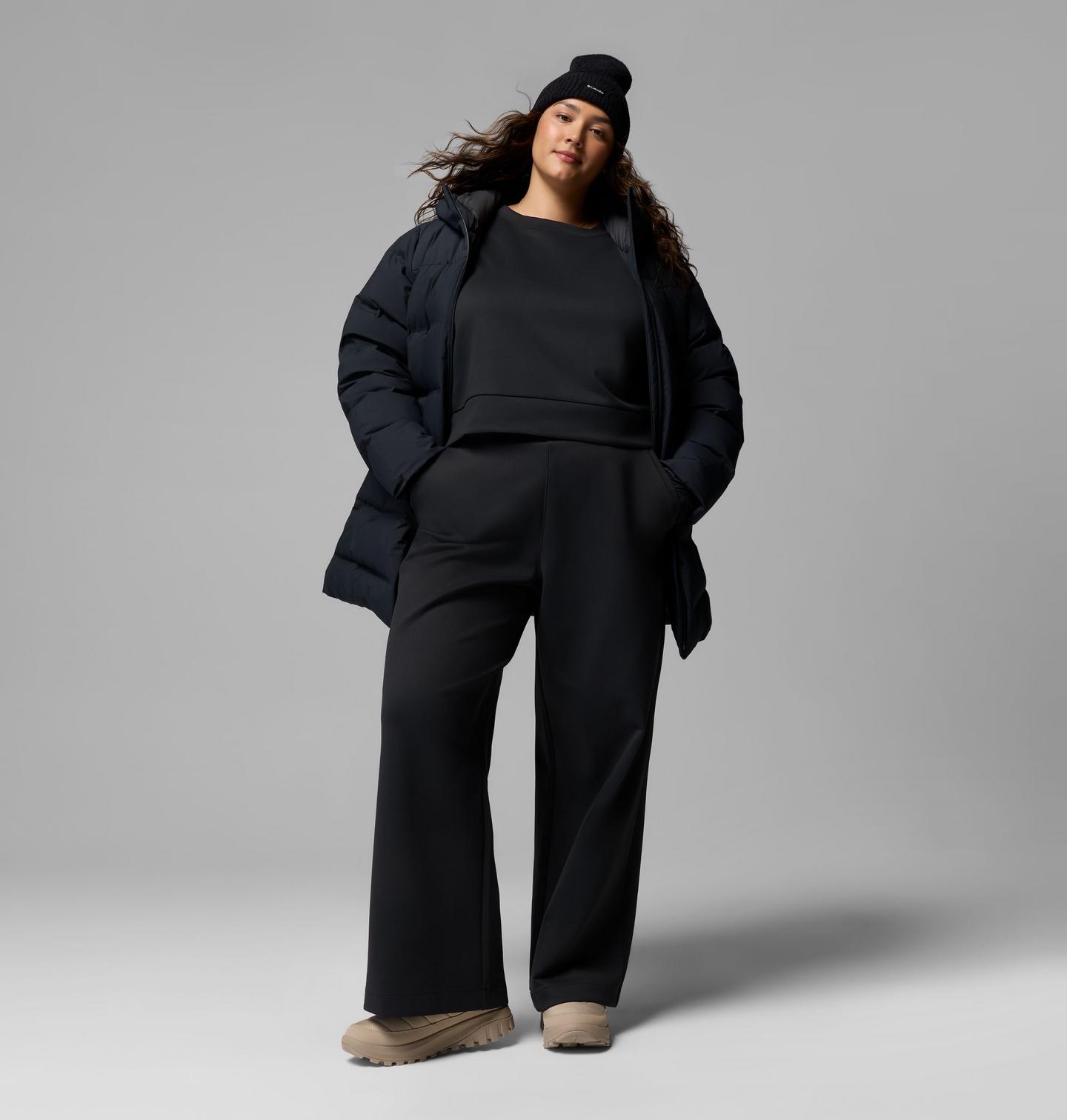 Женский свитшот Columbia Amazesweats Heavyweight Sweatshirt - Plus Size, цвет: Чёрный — фото 2