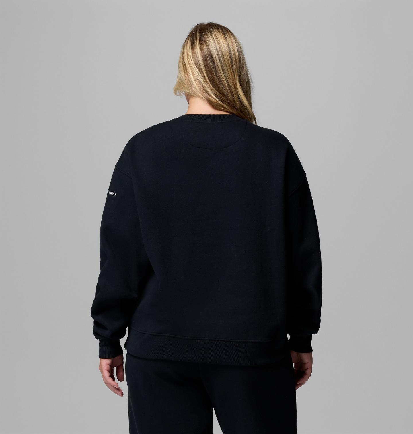 Женский свитшот Columbia Amber Glow Sweatshirt - Plus Size, цвет: Чёрный — фото 3