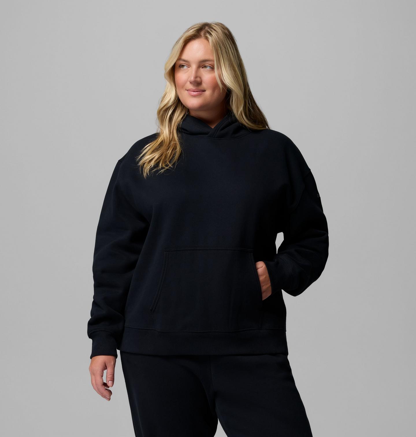 Женское худи Columbia Amber Glow - Plus Size, цвет: Чёрный — фото 1