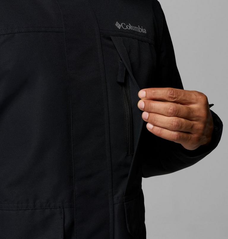 Men's Landroamer Waterproof Fleece Lined Jacket, Color: Black, image 8
