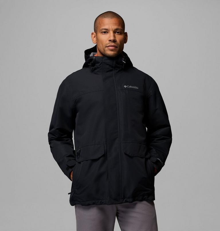 Men's Landroamer Waterproof Fleece Lined Jacket, Color: Black, image 1