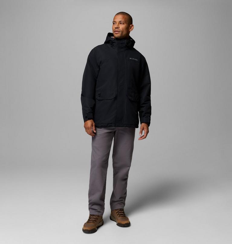 Men's Landroamer Waterproof Fleece Lined Jacket, Color: Black, image 2