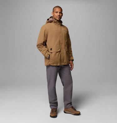 Men's Landroamer Fleece Lined Jacket, Color: Delta, Tobacco, image 10