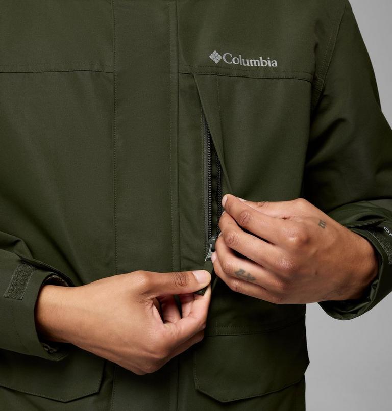 Men's Landroamer Waterproof Fleece Lined Jacket, Color: Greenscape, Stone Green, image 8