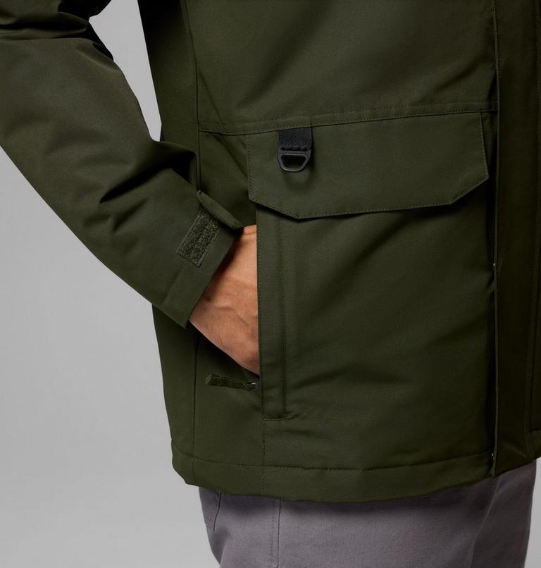 Men's Landroamer Waterproof Fleece Lined Jacket, Color: Greenscape, Stone Green, image 10