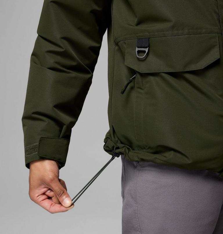 Men's Landroamer Waterproof Fleece Lined Jacket, Color: Greenscape, Stone Green, image 11