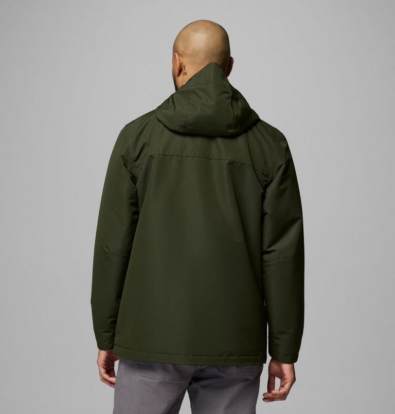 Men's Landroamer Waterproof Fleece Lined Jacket, Color: Greenscape, Stone Green, image 3