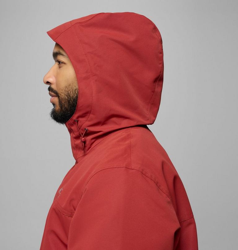 Men's Landroamer Waterproof Fleece Lined Jacket, Color: Red Oxide, Shark, image 9