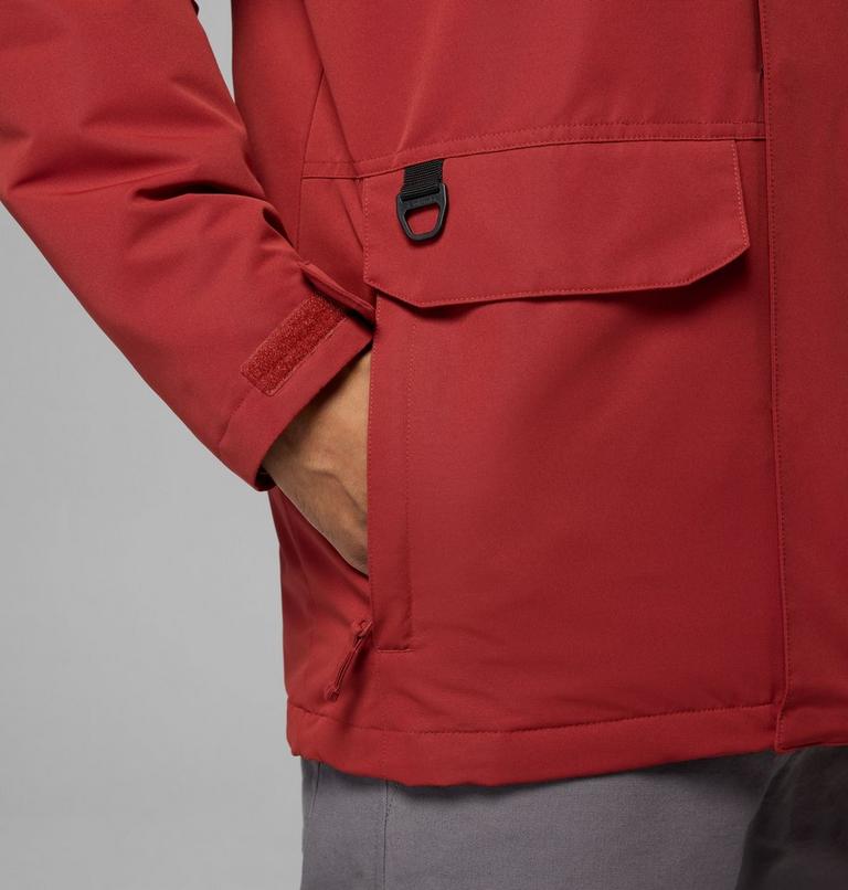 Men's Landroamer Waterproof Fleece Lined Jacket, Color: Red Oxide, Shark, image 10