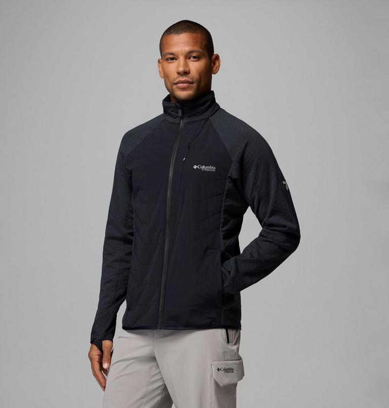 Men's Arctic Crest II Hybrid Fleece Jacket, Color: Black, image 4