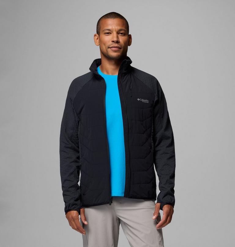 Men's Arctic Crest II Hybrid Fleece Jacket, Color: Black, image 5
