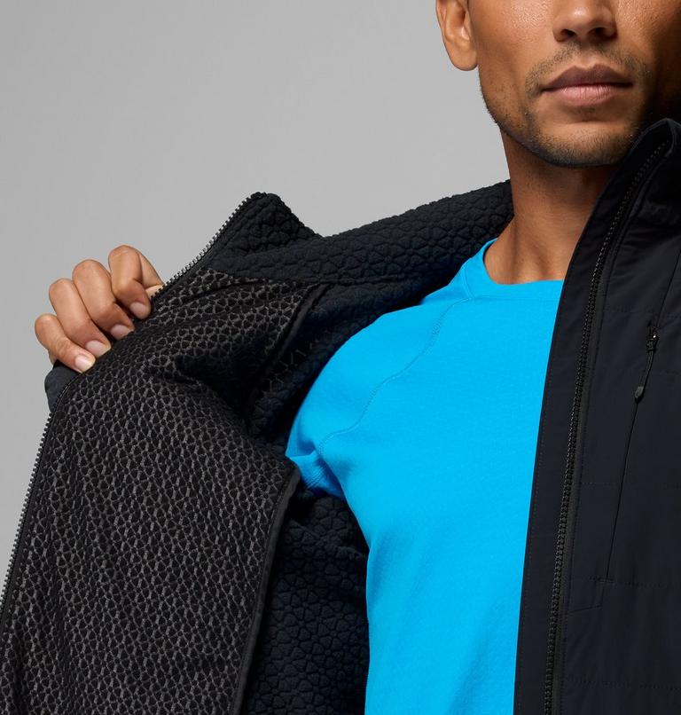 Men's Arctic Crest II Hybrid Fleece Jacket, Color: Black, image 6