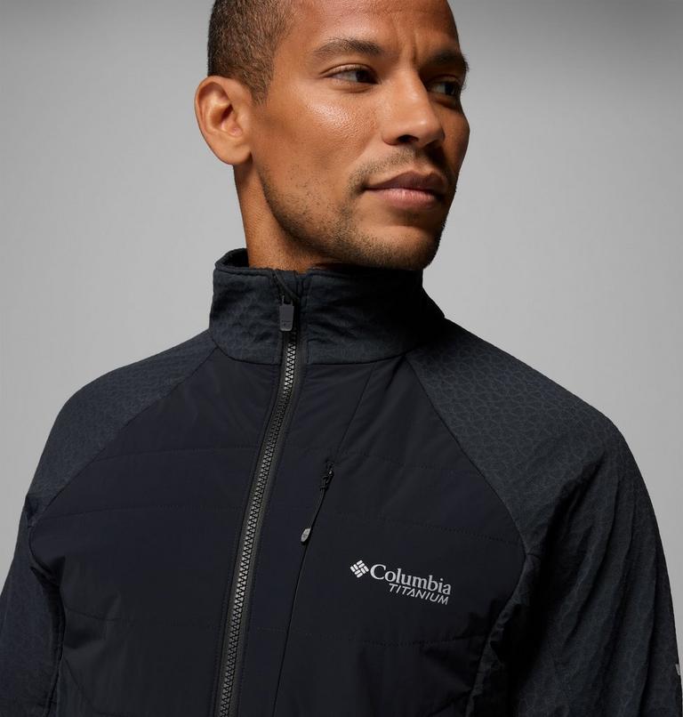 Men's Arctic Crest II Hybrid Fleece Jacket, Color: Black, image 7