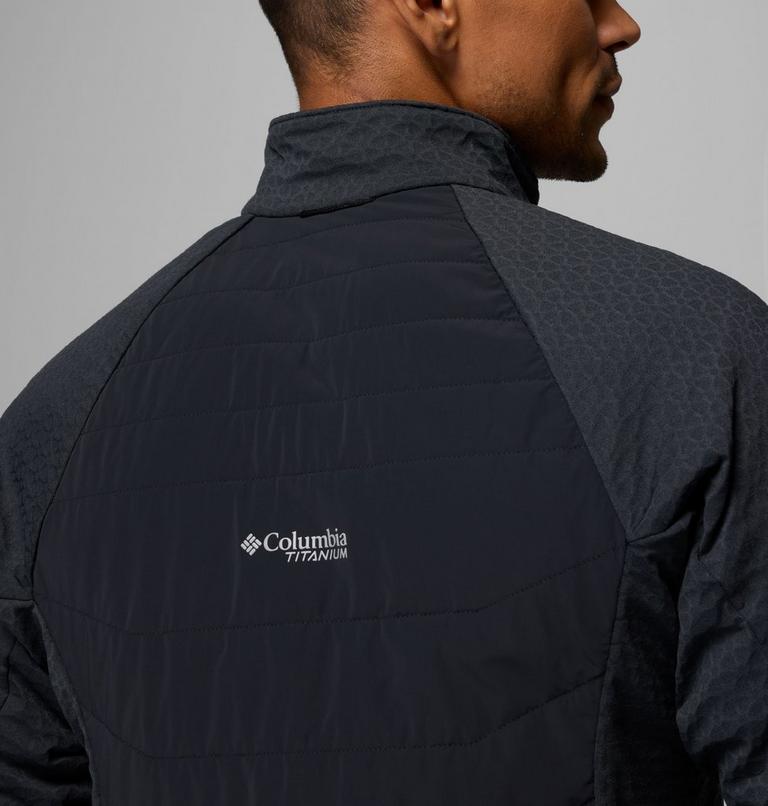 Men's Arctic Crest II Hybrid Fleece Jacket, Color: Black, image 8
