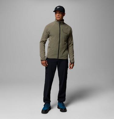 Men's Arctic Crest II Hybrid Fleece Jacket, Color: Stone Green, image 2