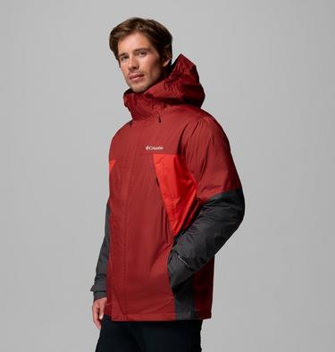 Men's Inner Limits 3-in-1 Insulated Waterproof Jacket, Color: Red Oxide, Super Sonic, Shark, image 4