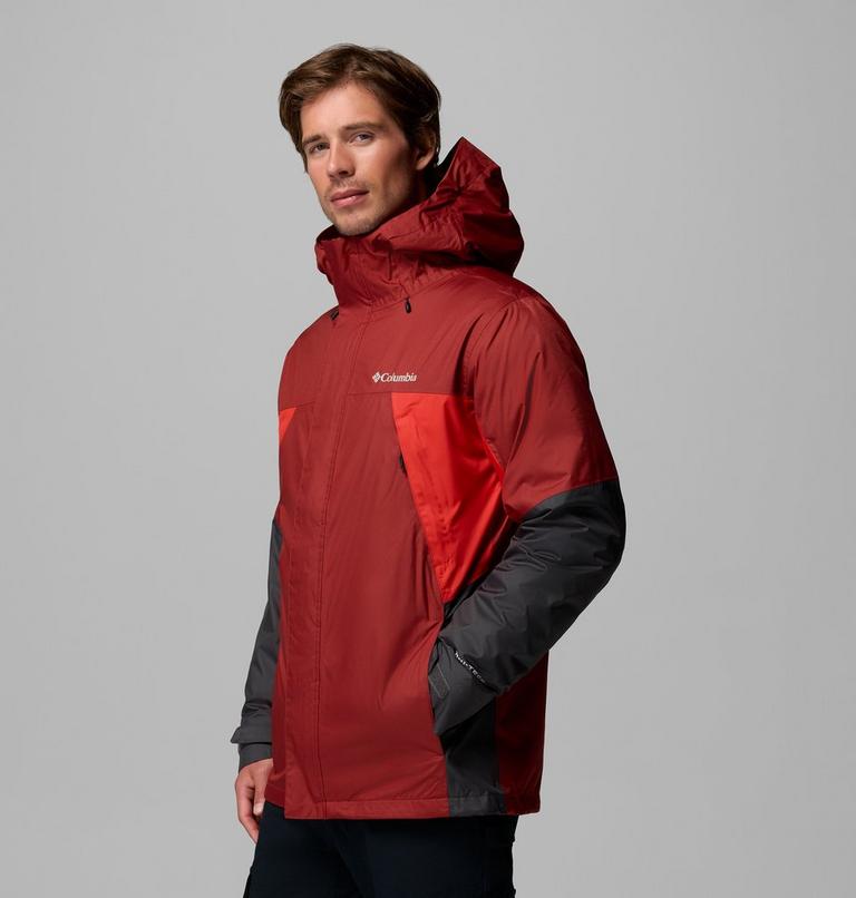 Men's Inner Limits 3-in-1 Insulated Waterproof Jacket, Color: Red Oxide, Super Sonic, Shark, image 4