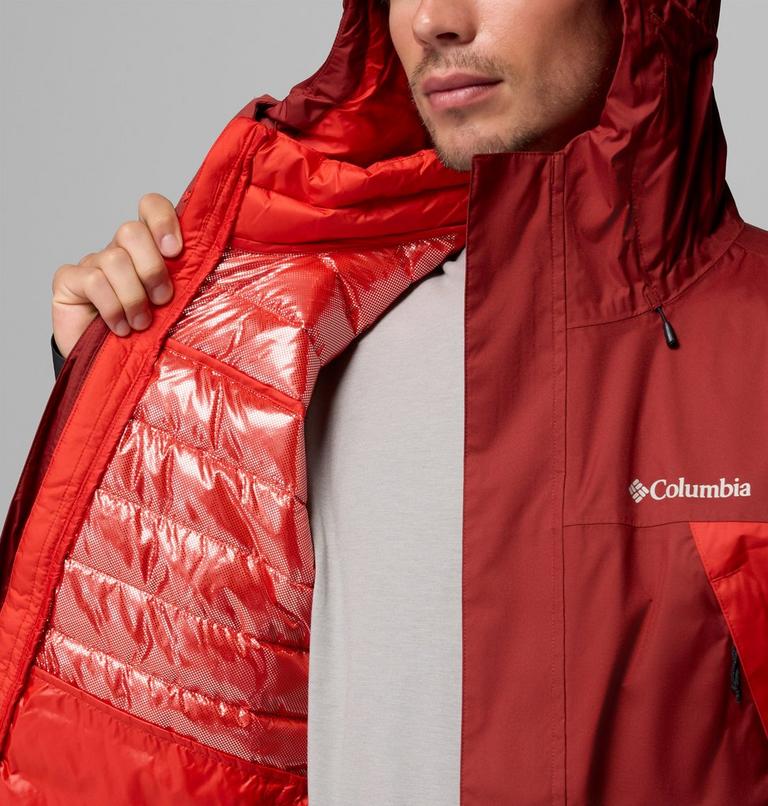 Men's Inner Limits 3-in-1 Insulated Waterproof Jacket, Color: Red Oxide, Super Sonic, Shark, image 7