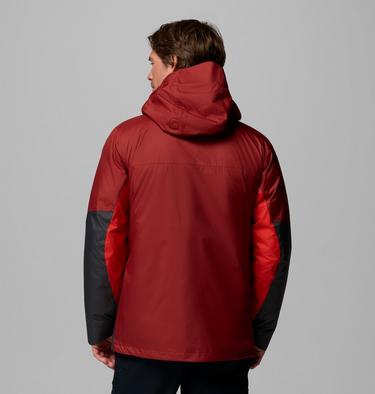 Men's Inner Limits 3-in-1 Insulated Waterproof Jacket, Color: Red Oxide, Super Sonic, Shark, image 3