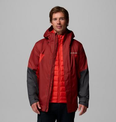 Men's Inner Limits 3-in-1 Insulated Waterproof Jacket, Color: Red Oxide, Super Sonic, Shark, image 1