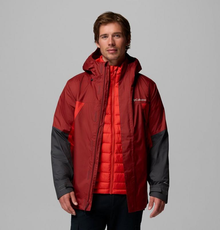 Men's Inner Limits 3-in-1 Insulated Waterproof Jacket, Color: Red Oxide, Super Sonic, Shark, image 1