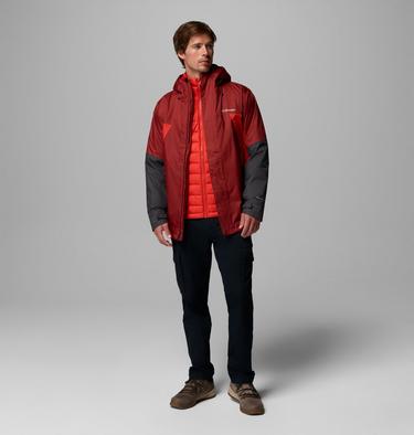 Men's Inner Limits 3-in-1 Insulated Waterproof Jacket, Color: Red Oxide, Super Sonic, Shark, image 2