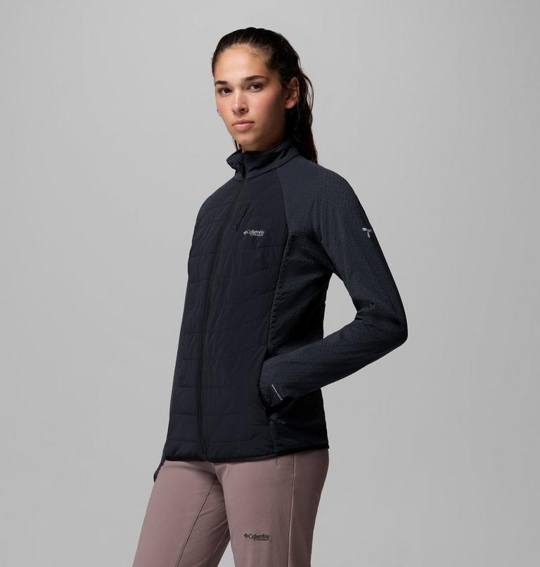 Women's Arctic Crest II Hybrid Fleece Jacket, Color: Black, image 4