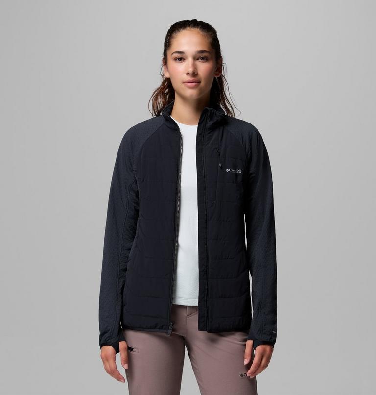 Women's Arctic Crest II Hybrid Fleece Jacket, Color: Black, image 5