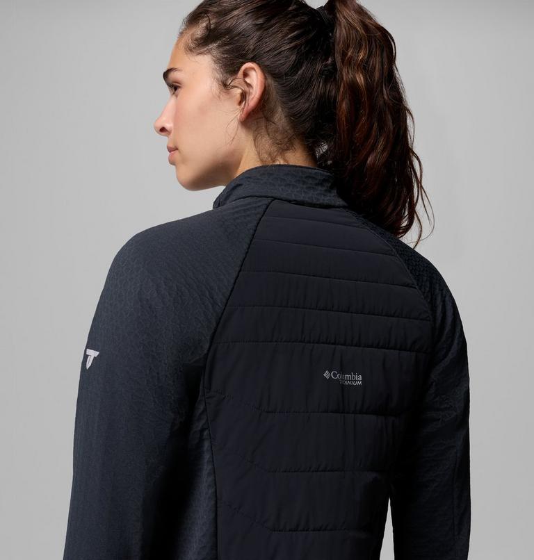 Women's Arctic Crest II Hybrid Fleece Jacket, Color: Black, image 8