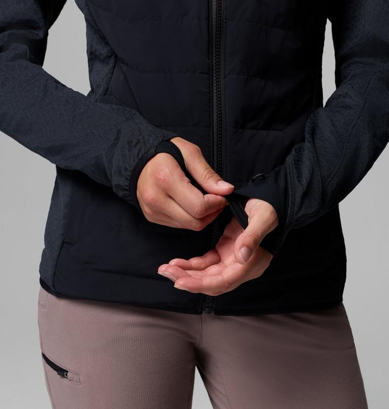 Women's Arctic Crest II Hybrid Fleece Jacket, Color: Black, image 9