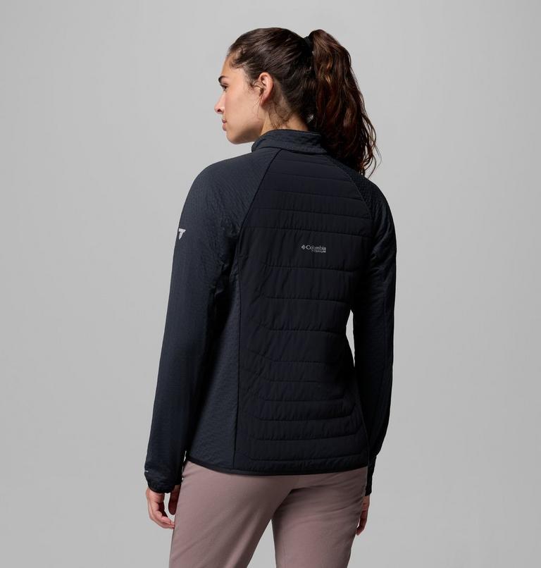 Women's Arctic Crest II Hybrid Fleece Jacket, Color: Black, image 3