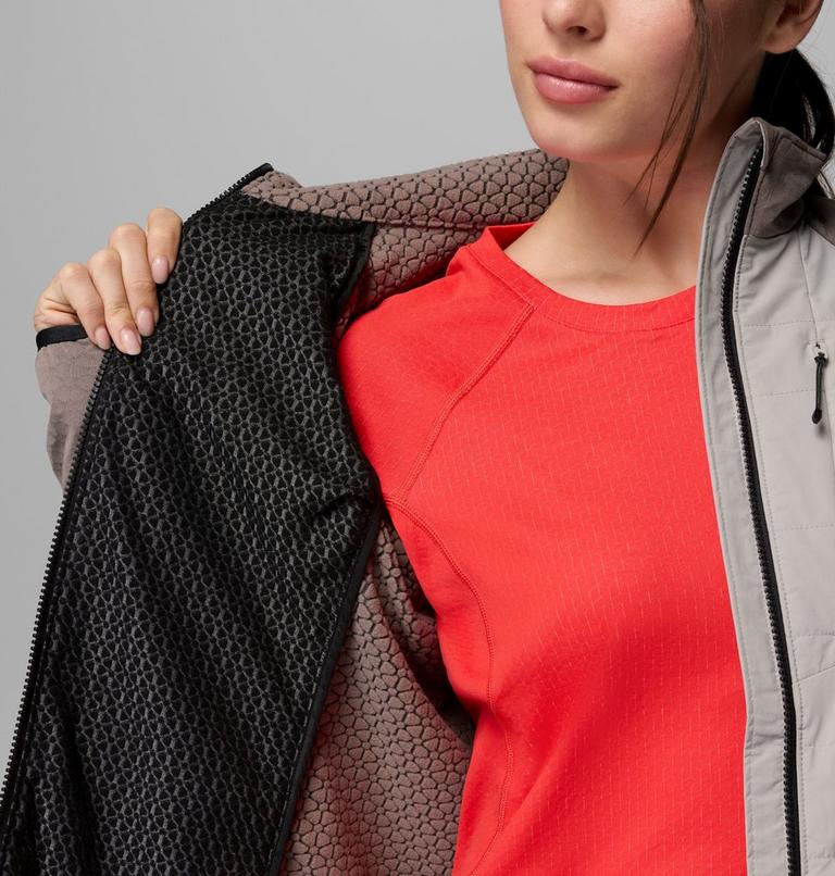 Women's Arctic Crest II Hybrid Fleece Jacket, Color: Flint Grey, Iron, image 6