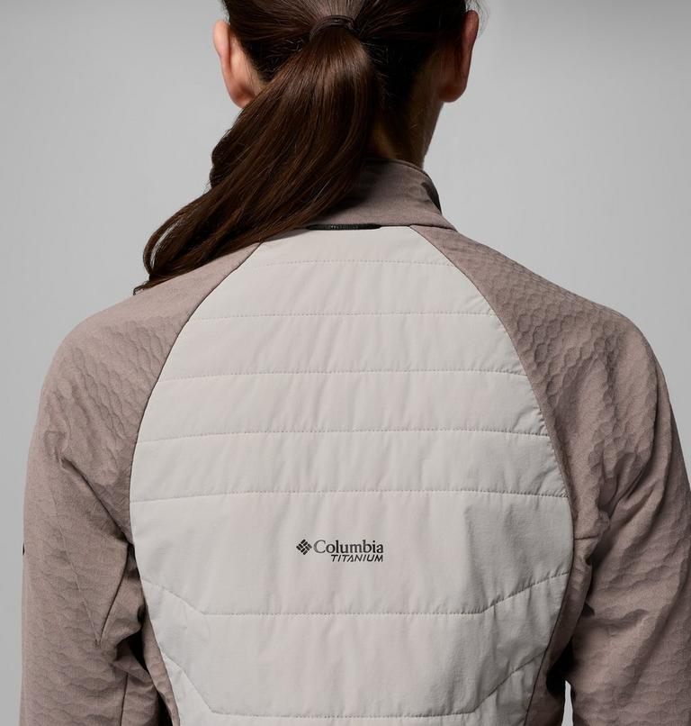 Women's Arctic Crest II Hybrid Fleece Jacket, Color: Flint Grey, Iron, image 9