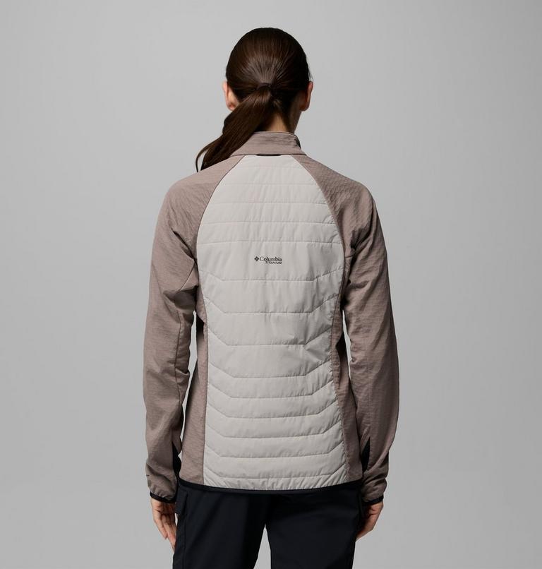 Women's Arctic Crest II Hybrid Fleece Jacket, Color: Flint Grey, Iron, image 3